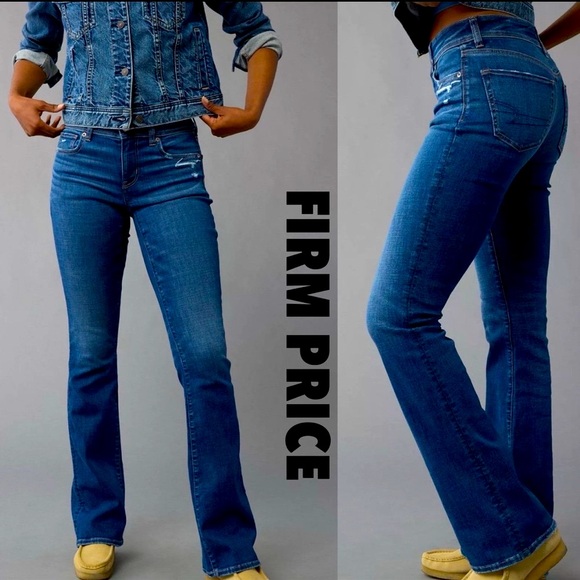 AMERICAN EAGLE NEXT LEVE STRETCH High Waist Kick Boot Jeans - Picture 1 of 6